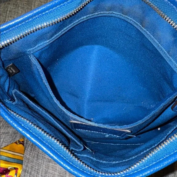 Coach File Signature Blue Brown Crossbody - Picture 9 of 17